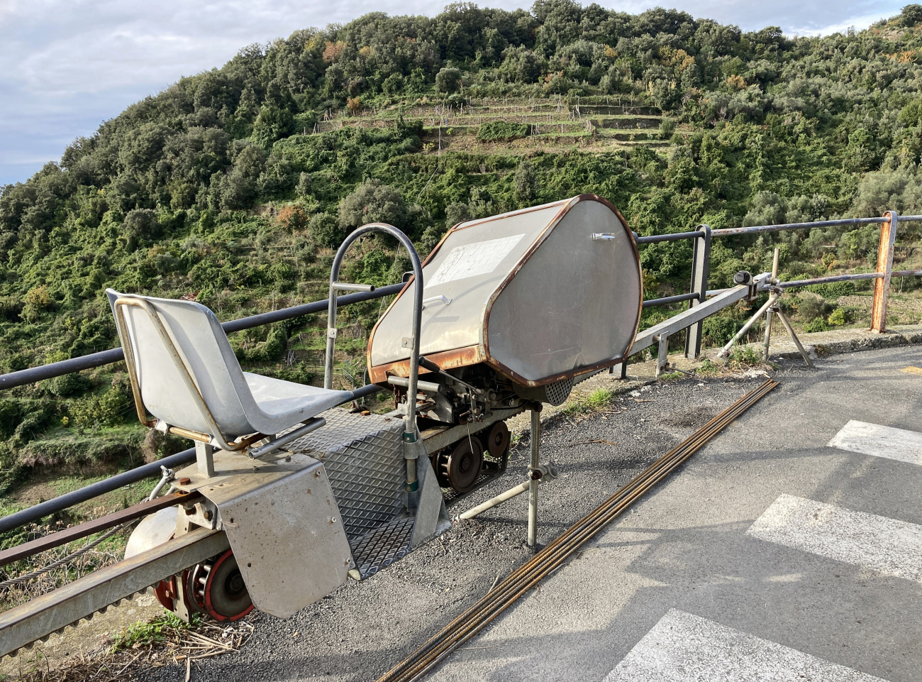 Cinque Terre National Park — Vineyard Rack Monorail Lines