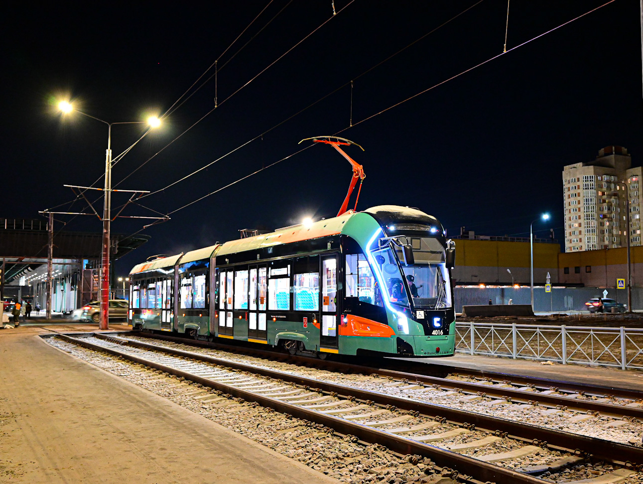 Санкт-Петербург, 71-932 «Невский» № 4016; Санкт-Петербург — Строительство трамвайной системы «Славянка»