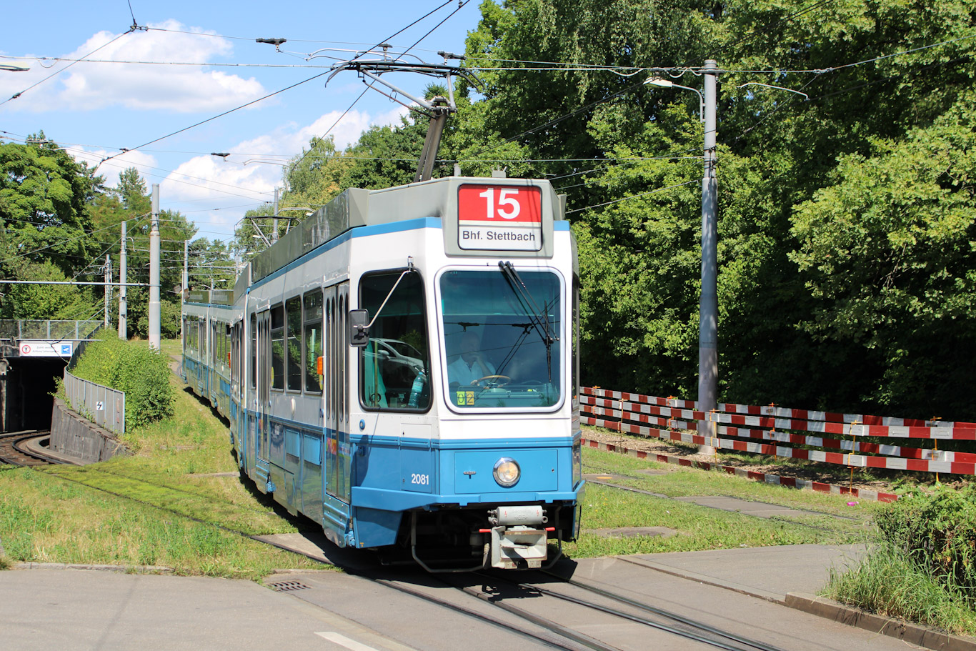 Zurich, SWP/SIG/BBC Be 4/6 "Tram 2000" № 2081